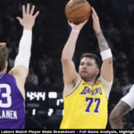 utah jazz vs lakers match player stats